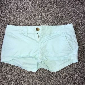 American Eagle Light Green Khaki Shorts